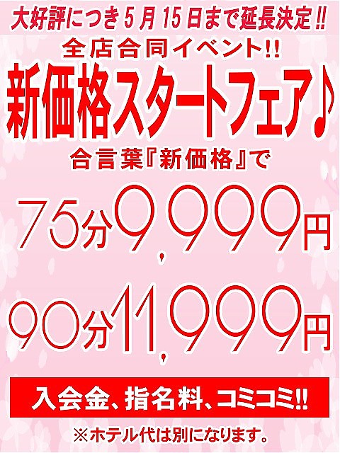 新価格スタートフェア♪